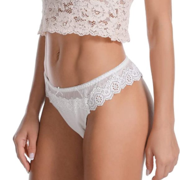 Set of 3 Lace Thong Underwear Size M - Picture 16 of 17